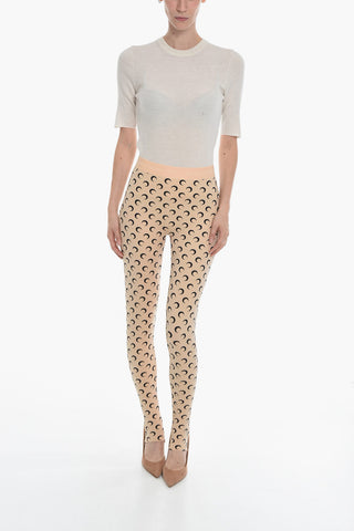 Leggings Elasticizzato MOON Con Stampa Allover