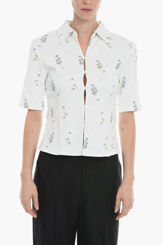 Jacquard Floral -Motif MARIAH Shirt