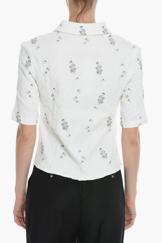 Jacquard Floral -Motif MARIAH Shirt