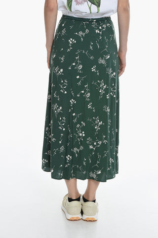 Floral Patterned ADINA Longuette Skirt
