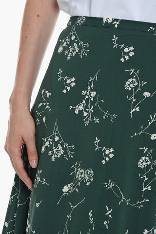 Floral Patterned ADINA Longuette Skirt