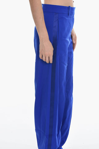 Pantaloni Balloon con Bande Laterali in Satin