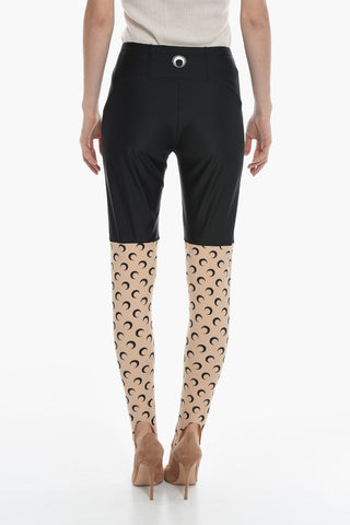 Moon Print Double Tone Leggings