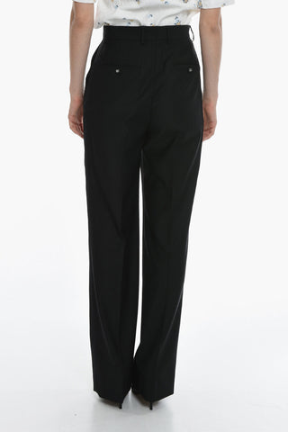 High-waisted Palazzo Pants with Side Band