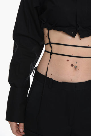 Camicia Crop Cold Shoulder