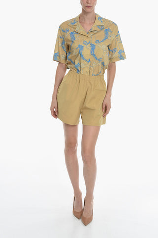 Solid-Color Shorts MAREN with Elastic Waist