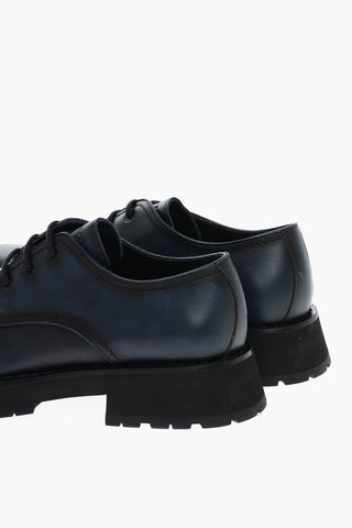 Scarpe Derby BIKER in Pelle Spazzolata