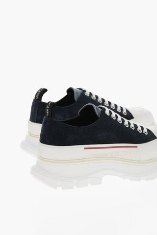 Lace-up SENSORY Suede Sneakers with Rubber Toe