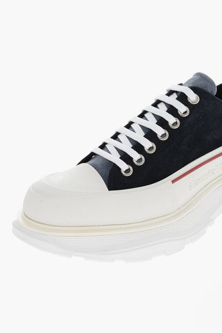 Lace-up SENSORY Suede Sneakers with Rubber Toe