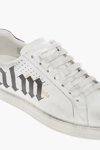 Lived-in Leather SPRAYPRINT Sneakers with Glitter Detail