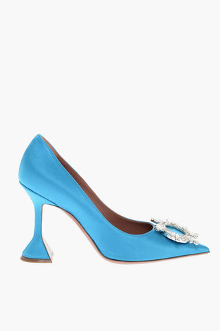 Jewel Buckle BEGUM Satin Pumps 10cm