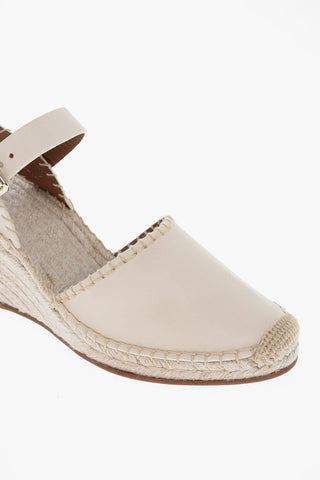 Espadrillas in Pelle LUCINDA con Zeppa 9cm