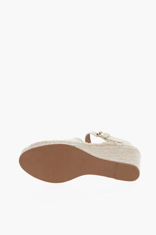 Espadrillas in Pelle LUCINDA con Zeppa 9cm