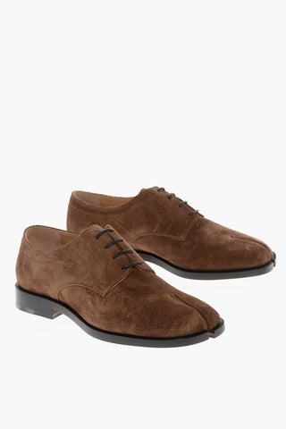 M22 Tabi Toe Suede Derby Shoes