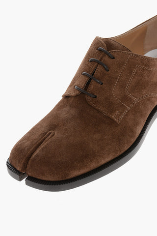 M22 Tabi Toe Suede Derby Shoes