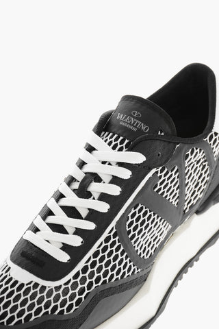 Contrasting Mesh Details Low-up Sneakers