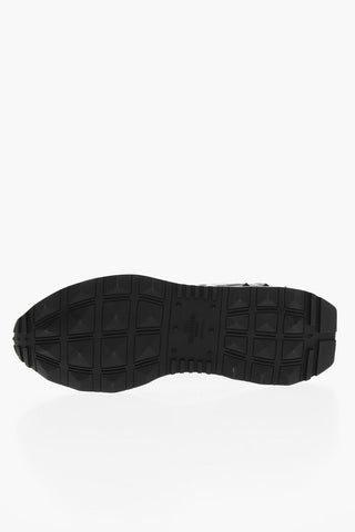 Contrasting Mesh Details Low-up Sneakers