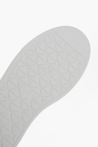 Monochrome Gabardine Nylon Lace-up Sneakers