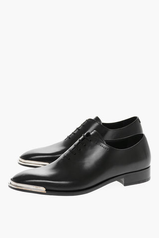 Metal Toe Lace-on Leather Okford Shoes