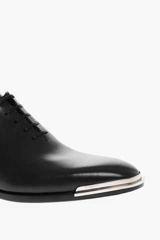 Metal Toe Lace-on Leather Okford Shoes