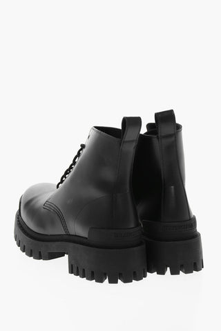 Lace-up Combat Leather STRIKE BOOTIE L20 Booties