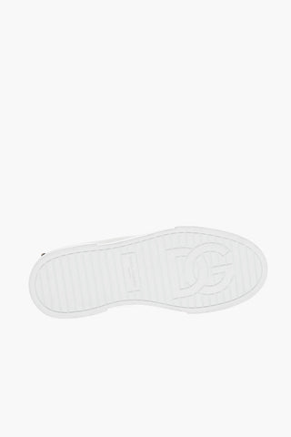 Contrasting Sole Leopard Motif Sneakers