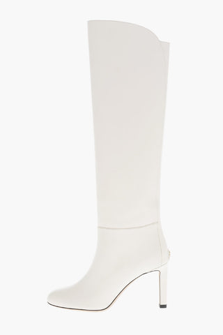 Stivali Stretch al Ginocchio in Pelle KARTER con Tacco a Spillo 8,5cm