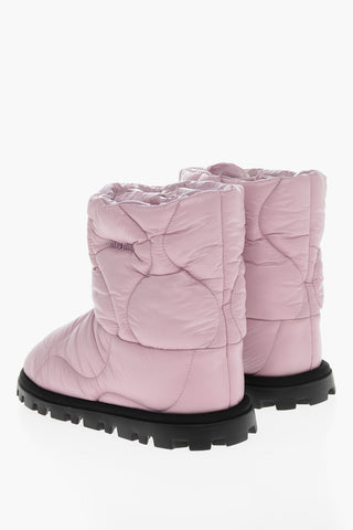 Nylon Padded Booties with Contrasting Rubber Sole