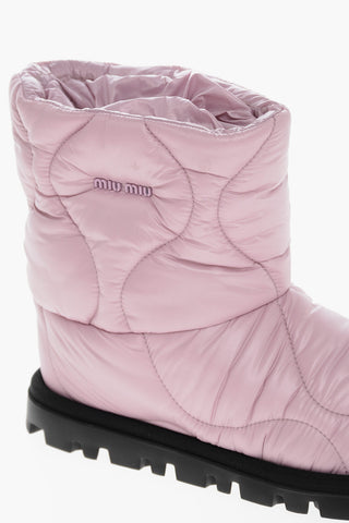 Nylon Padded Booties with Contrasting Rubber Sole