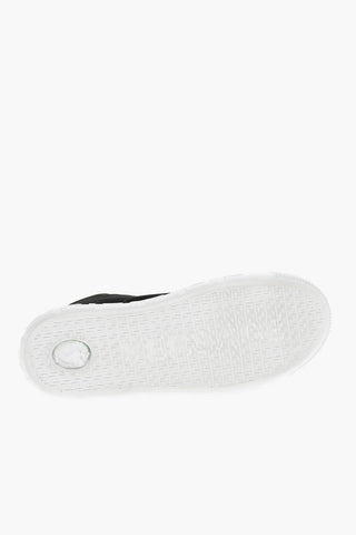 Lace-up Velour Sneakers with Logoed Sole