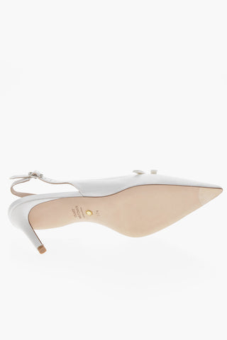 Satin BOW Slingbacks with Stiletto Heel 8cm