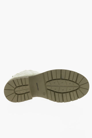 Eco-fur Booties with Rubber Sole