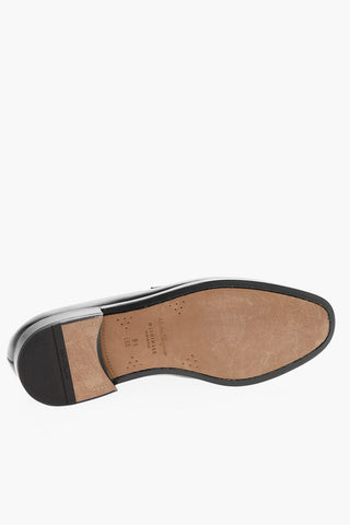 Logoed Buckle LEWIS Leather Loafers