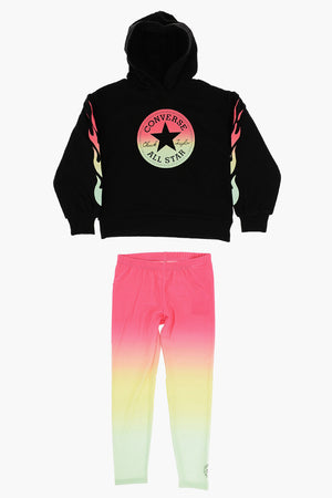 ALL STAR CHUCK TAYLOR Set Felpa Hoodie e Leggings Sfumati