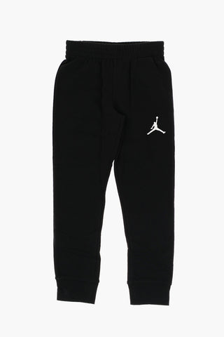 AIR JORDAN Fleeced Cotton Hoodie and Joggers Set with Printed Logo