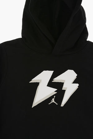 AIR JORDAN 기모 코튼 스웨트셔츠 및 조거 팬츠 로고 엠보싱