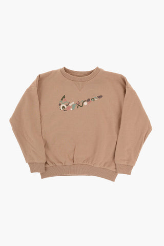 Set aus Rundhals-Sweatshirt und Joggers aus gebürsteter Baumwolle
