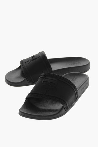 Embossed Logo KARL ICONIC Rubber Slippers