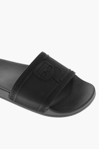 Embossed Logo KARL ICONIC Rubber Slippers
