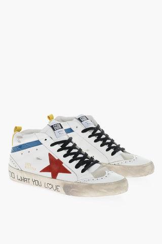 Lived-in MID STAR Leather Sneakers