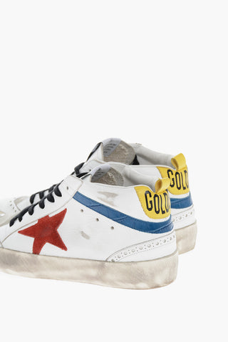 Lived-in MID STAR Leather Sneakers