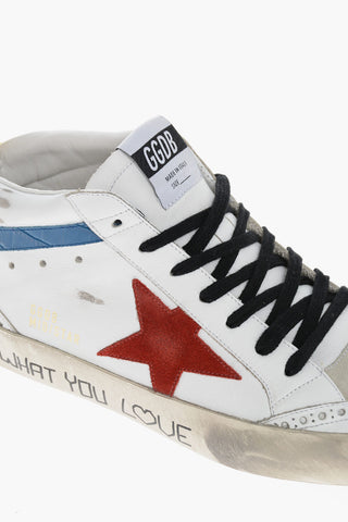 Lived-in MID STAR Leather Sneakers