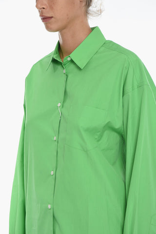 Camicia LUA Oversize in Tinta Unita con Taschino