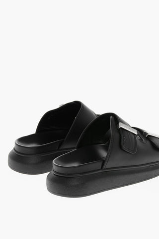 2 Bouckle Leather Sliders