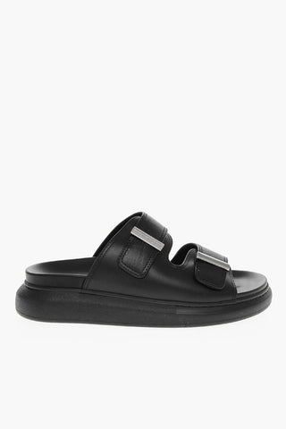 2 Bouckle Leather Sliders