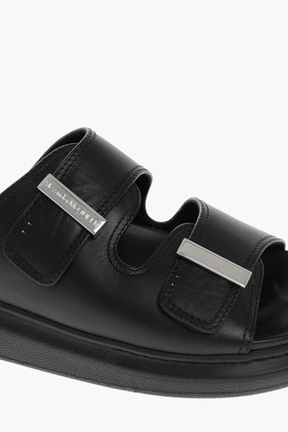 Sliders a 2 Fibbie in Pelle