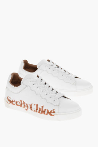 SEE BY Glitter Logoed Leather BENARES Sneakers