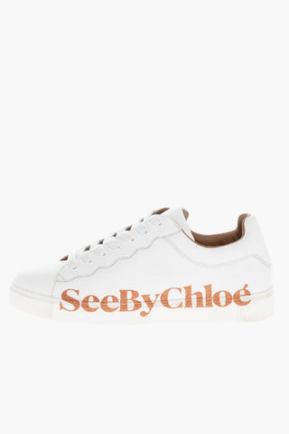 SEE BY Glitter Logoed Leather BENARES Sneakers