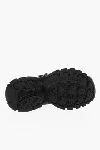 Sandali con Chiusura in Velcro e Interno in Eco-pelliccia