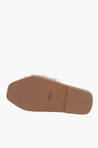 Printed Logo Shearling WOODY SL Slippers